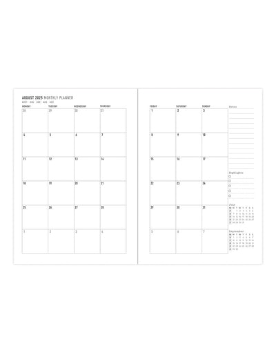 Letts Colour Block A6 Week to View Diary 2025-2026 - Multilanguage 26-031900 #colour_lime