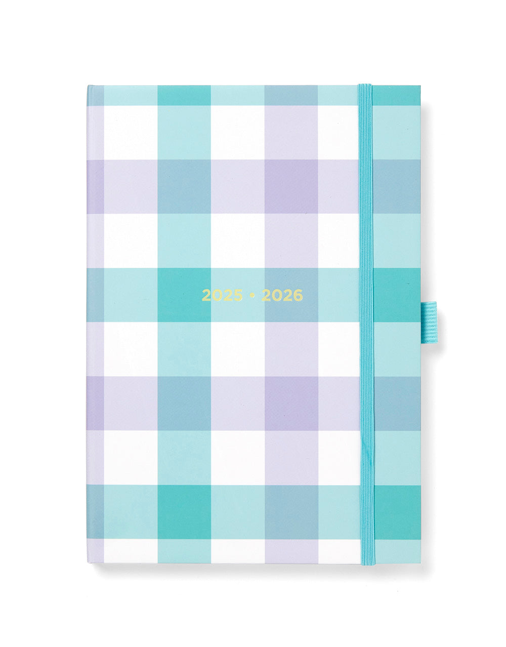 Gingham A5 Week to View Diary 2025-2026 - Multilanguage