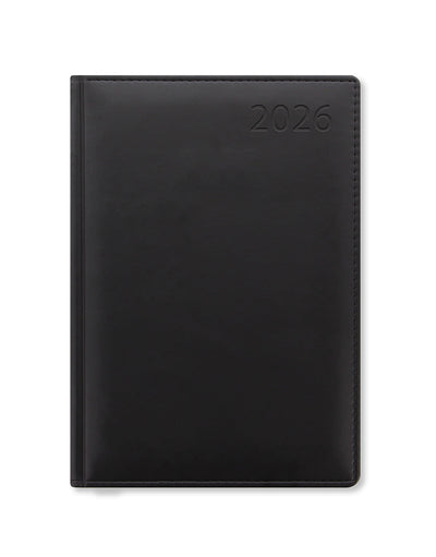 Letts of London Verona A5 Week to View Diary 2026 - Multilanguage Black 26-080448 #colour_black