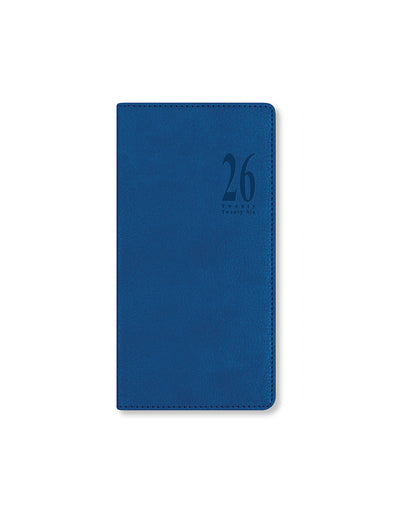 Letts of London Milano Slim Week to View Diary 2026 - Multilanguage Blue 26-080558 #colour_blue