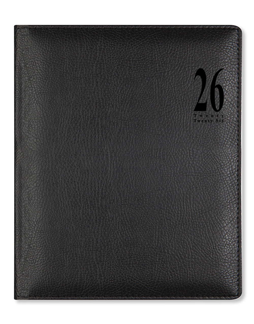 Letts of London Milano Quarto Vertical Week to View Diary with Appointments 2026 - Multilanguage Black 26-080561 #colour_black