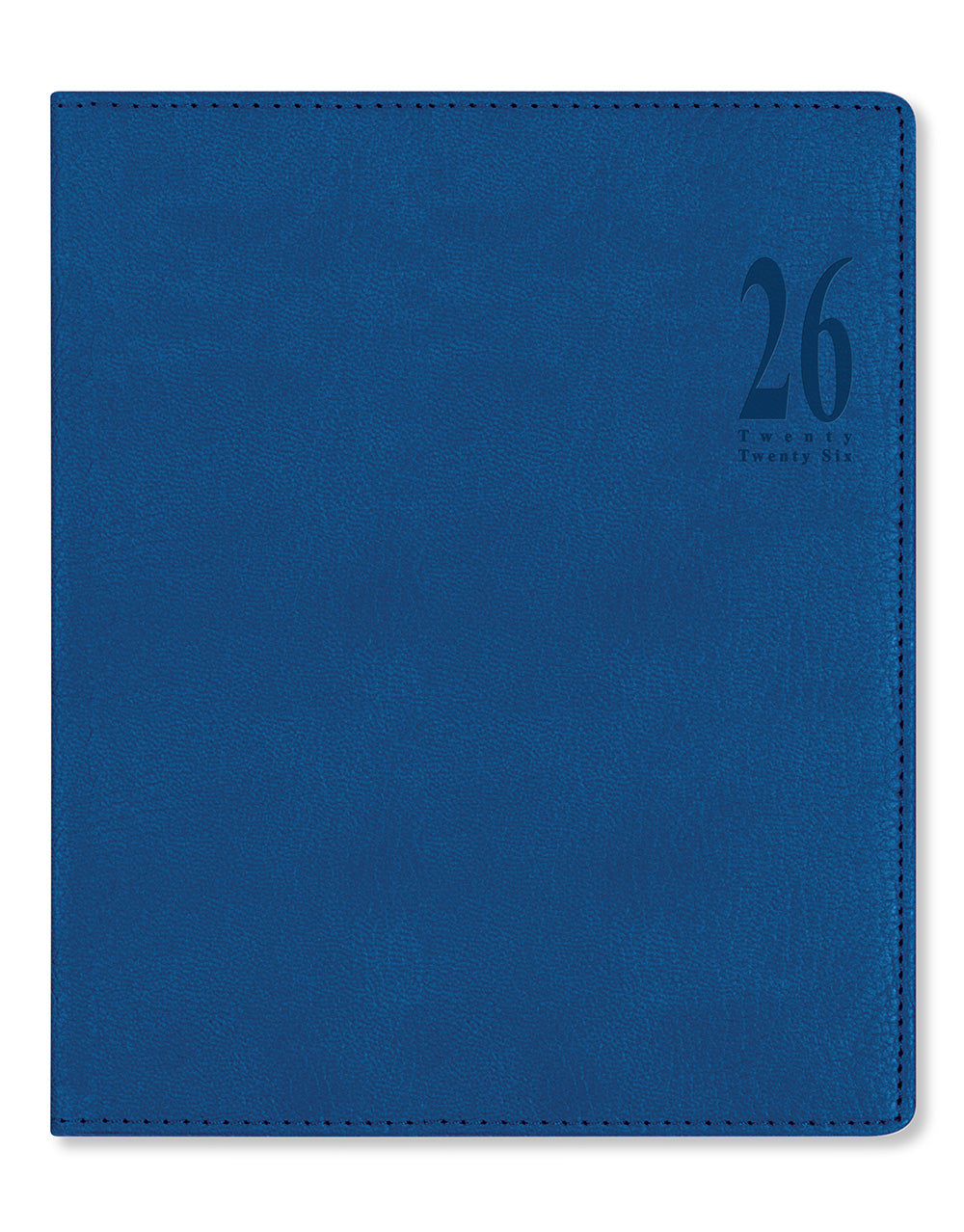 Letts of London Milano Quarto Vertical Week to View Diary with Appointments 2026 - Multilanguage Blue 26-080562 #colour_blue