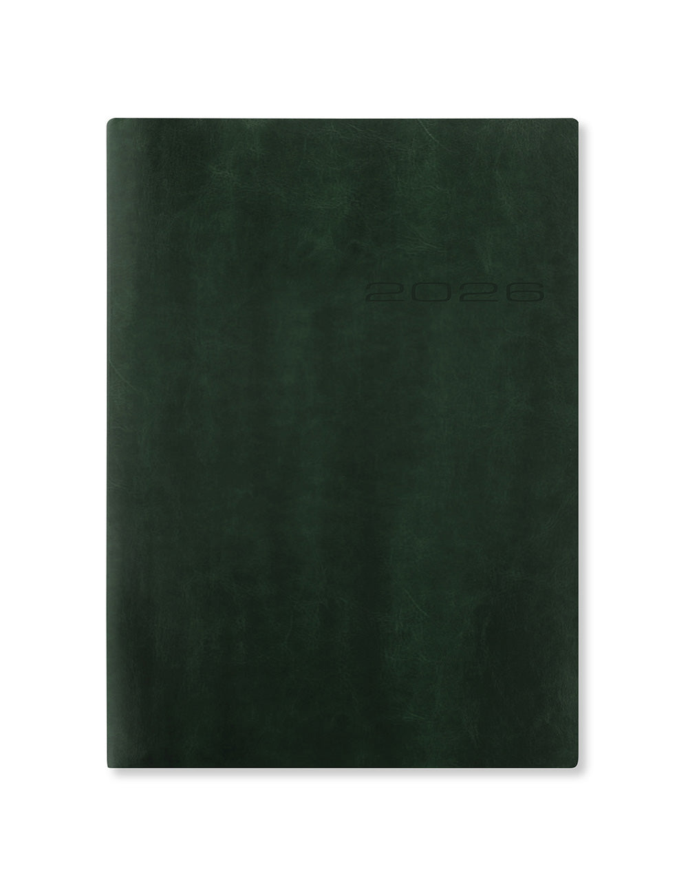 Letts of London Lecassa A5 Day to a Page Diary with Appointments 2026 - Multilanguage British Racing Green 26-081740 #colour_british-racing-green