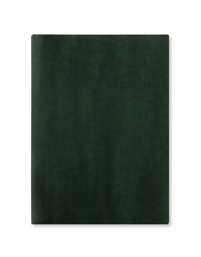Letts of London Lecassa A5 Week to View Diary 2026 - Multilanguage British Racing Green 26-081747 #colour_british-racing-green