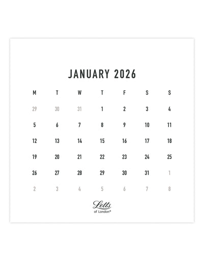 Letts of London Conscious 2026 Desk Calendar Ocean  26-082344 #colour_ocean