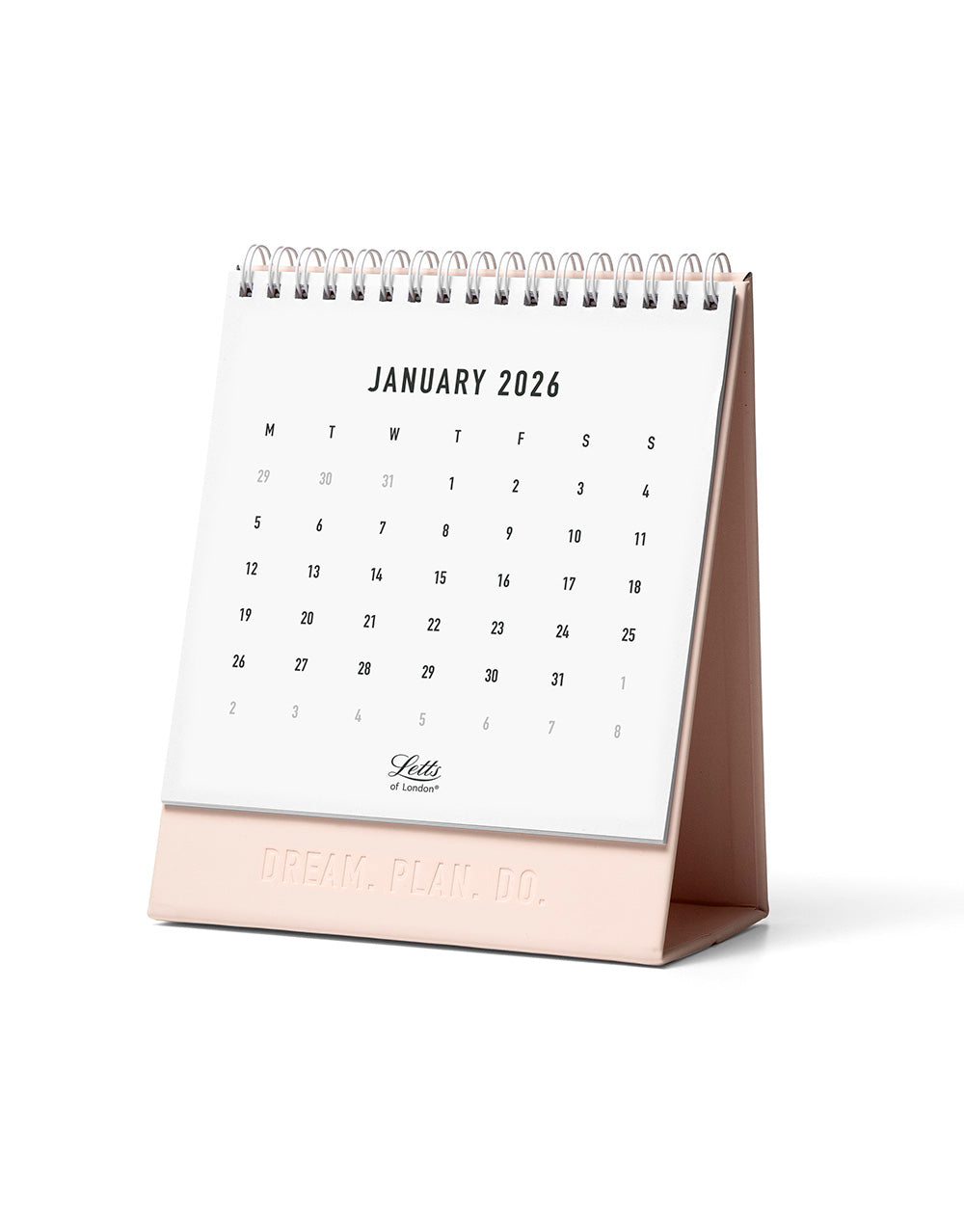 Letts of London Conscious 2026 Desk Calendar Rosewater  26-082345 #colour_rosewater