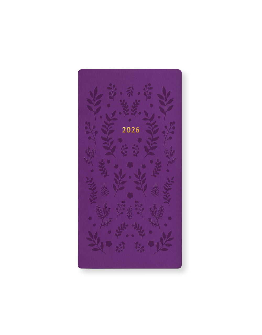 Letts of London Woodland Slim Week to View Diary 2026 - Multilanguage Purple 26-082548 #colour_purple