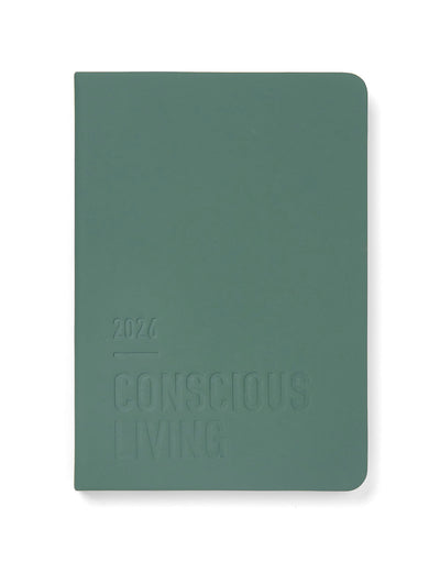 Letts of London Conscious Evergreen A5 Week to View Diary 2026 - Multilanguage Pine 26-082553 #colour_pine