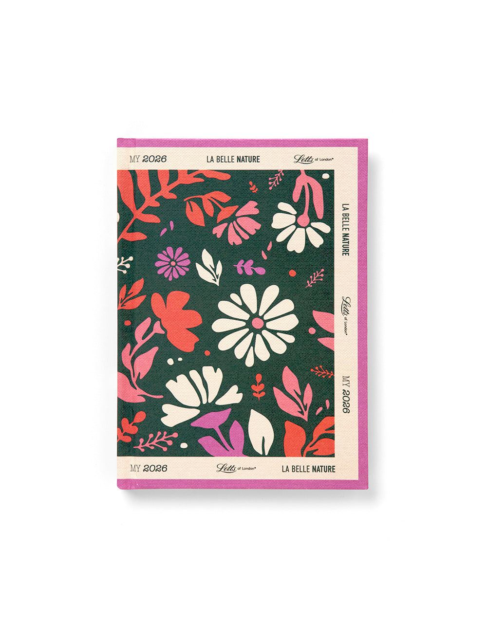 Letts of London La Belle Nature A6 Week to View Diary 2026 - Multilanguage Vert 26-082565 #colour_vert