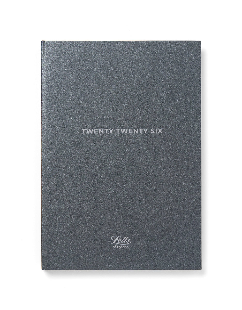 Letts of London Titanium A5 Day to a Page Diary with Appointments 2026 - Multilanguage Charcoal 26-082585 #colour_charcoal