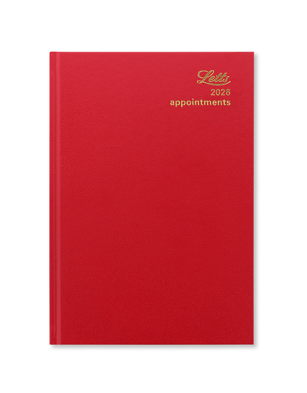 Letts of London Standard A5 Day to a Page Diary 2026 - English Red 26-T11XRD #colour_red