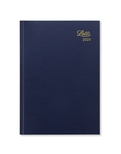Letts of London Standard A5 Week to View Diary 2026 - English Blue 26-T31XBL #colour_blue