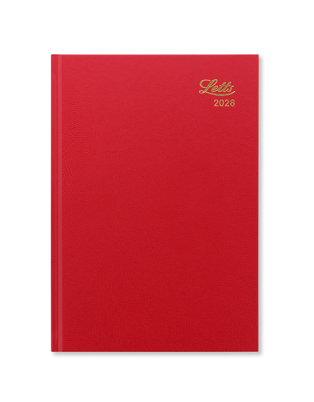 Letts of London Standard A5 Week to View Diary 2026 - English Red 26-T31XRD #colour_red