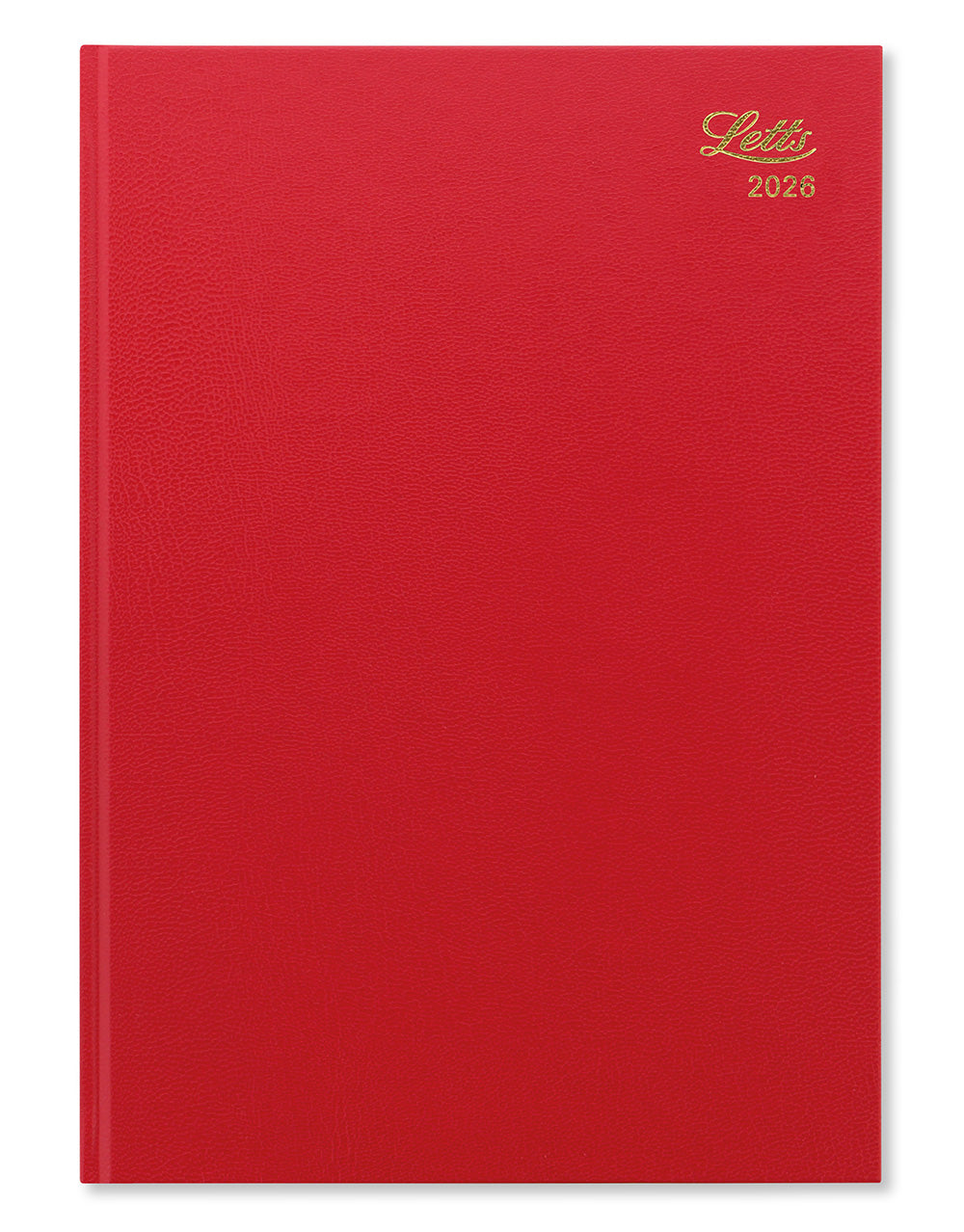 Letts of London Standard A4 Week to View Diary 2026 - English Red 26-T31ZRD #colour_red