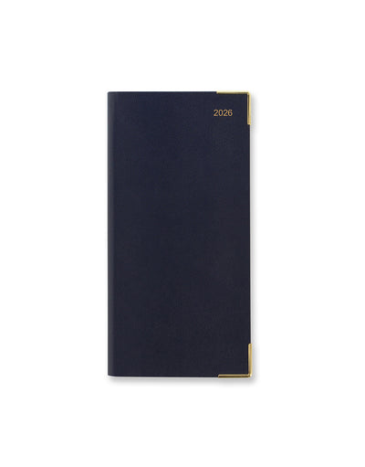 Letts of London Classic Slim Week to View Diary with Appointments 2026 - English Dark Blue 26-T35SUBL #colour_dark-blue