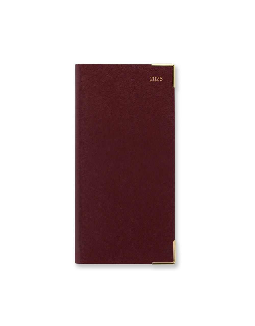 Letts of London Classic Slim Week to View Diary with Planners 2026 - English Burgundy 26-T3SUBG #colour_burgundy