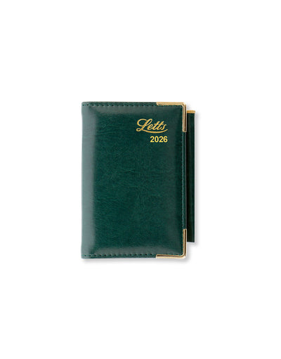 Letts of London Lexicon Mini Pocket Week to View Diary with Planners 2026 - English Green 26-TL3EPAGN #colour_green
