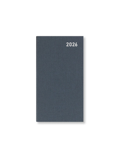 Letts of London Principal Medium Pocket Week to View Diary 2026 - Sunday Start - English Grey 26-TP3NGY #colour_grey