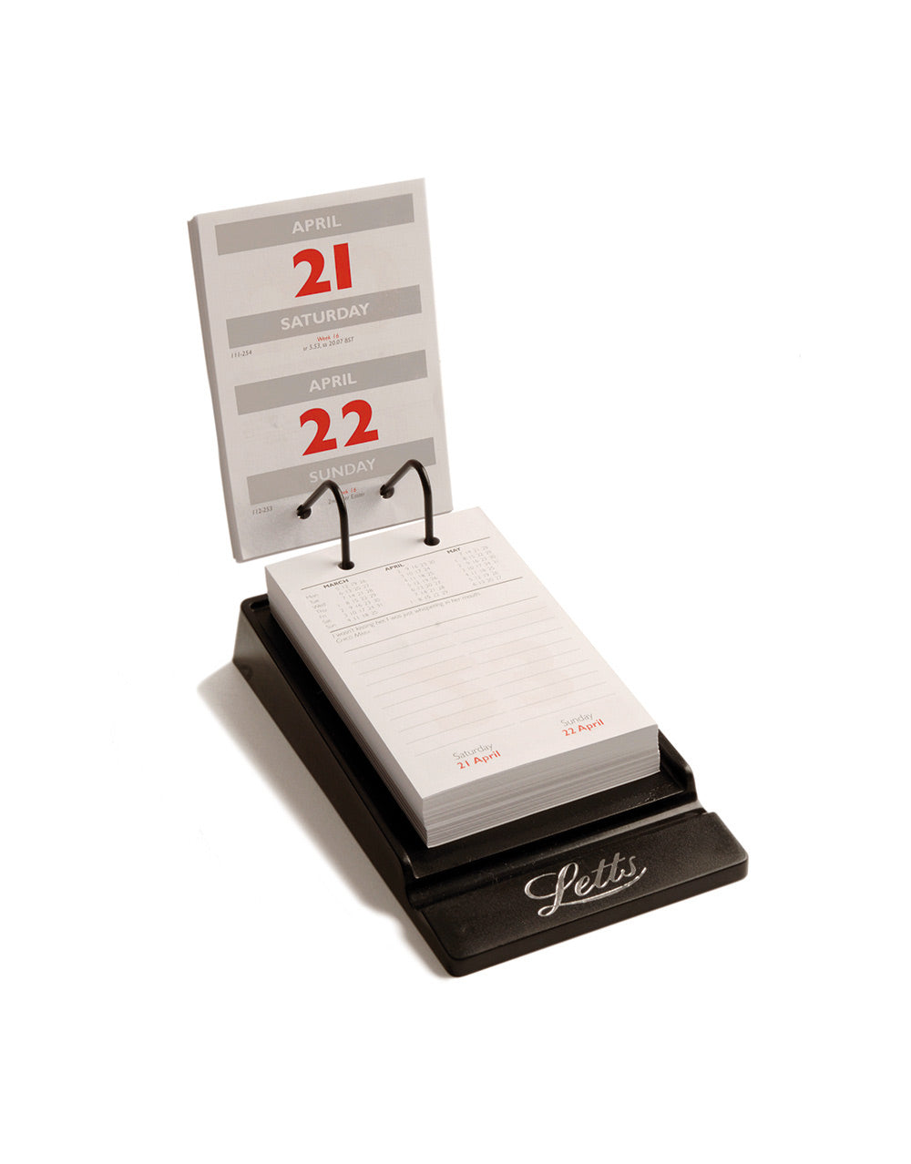 Collins 2026 Day To Page Desk Calendar Refill Side Punch - View #7