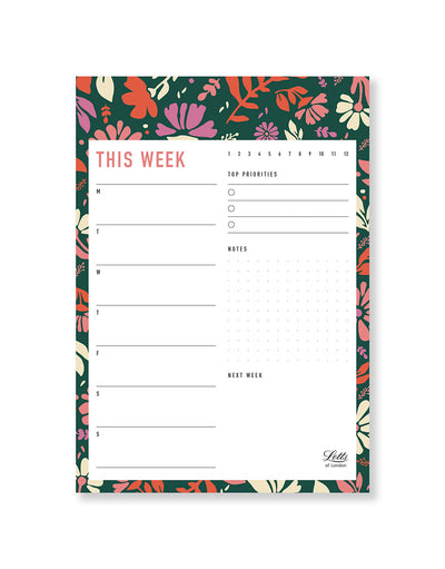La Belle Nature A5 This Week Notepad 990354 - Letts of London