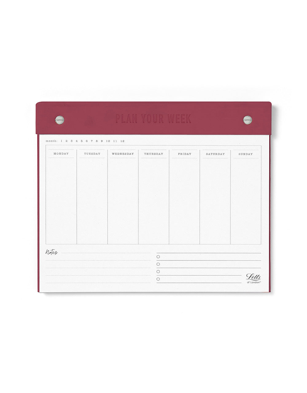 Conscious Evergreen Weekly Planner Berry 990356 - Letts of London