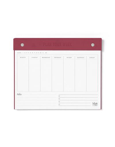 Conscious Evergreen Weekly Planner Berry 990356 - Letts of London