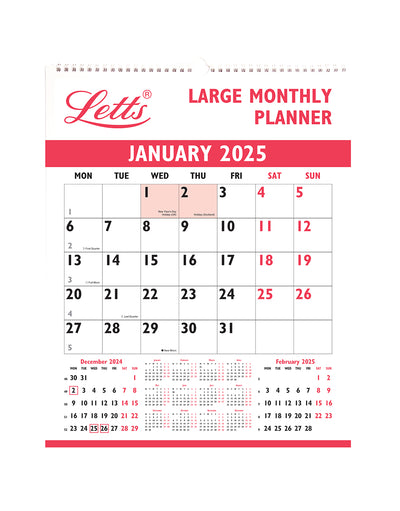 Business Large Monthly Wall Planner 2025