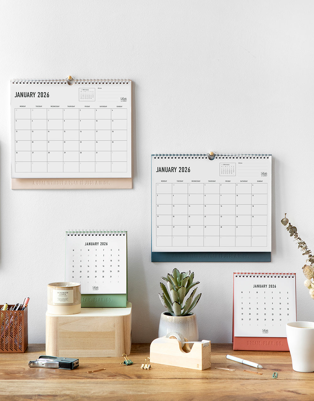 Conscious Wall Calendar | Month to view | Letts of London – Letts UK