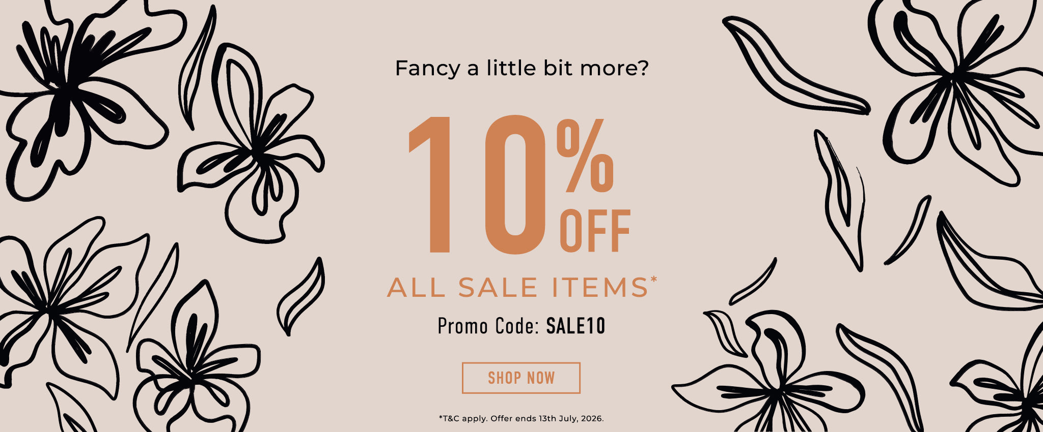 10% Off All Sale Items*