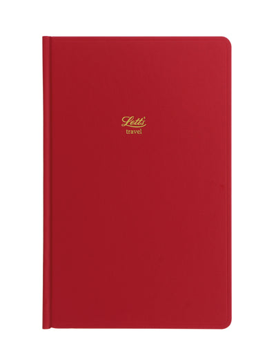 Icon Book Travel Journal by Letts of London in Red#colour_red