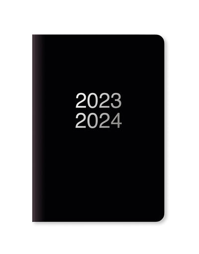 Dazzle A5 Week to View Diary 2023-2024 - Multilanguage - Black - Letts of London#colour_black