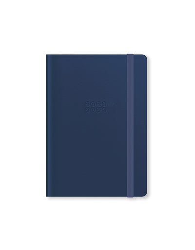 Edge A6 Week to View with Notes 18-Month Diary 2023-2024 - English - Navy Blue - Letts of London#colour_navy