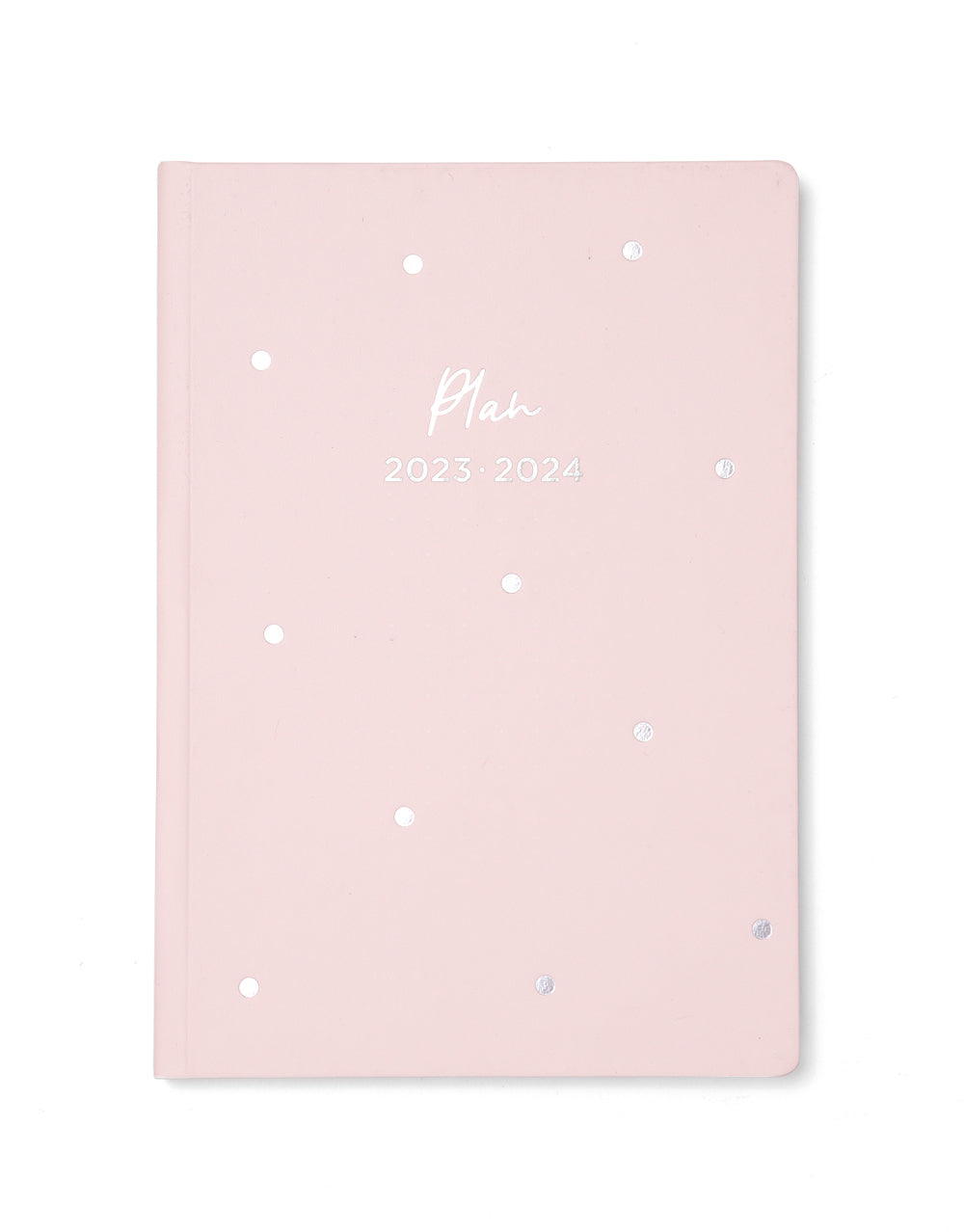 Dots A5 Week to View Diary 2023-2024 - Multilanguage - Powder Pink - Letts of London#colour_powder-pink