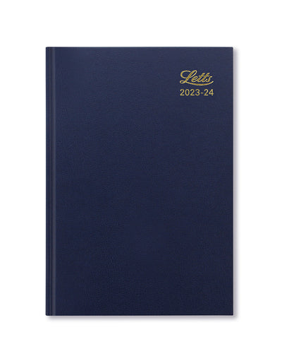 Standard A5 Week to View Diary 2023-2024 - English - Blue - Letts of London#colour_blue