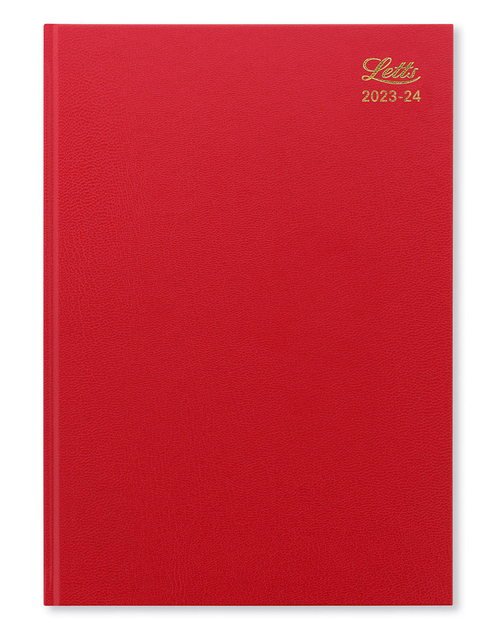 Standard A4 Week to View Diary 2023-2024 - English - Red - Letts of London#colour_red