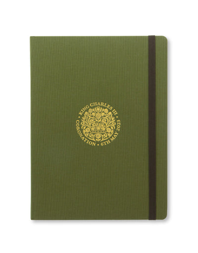 Letts of London Commemorative Coronation Plain Notebook #colour_green
