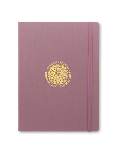 Letts of London Commemorative Coronation Plain Notebook - Lilac