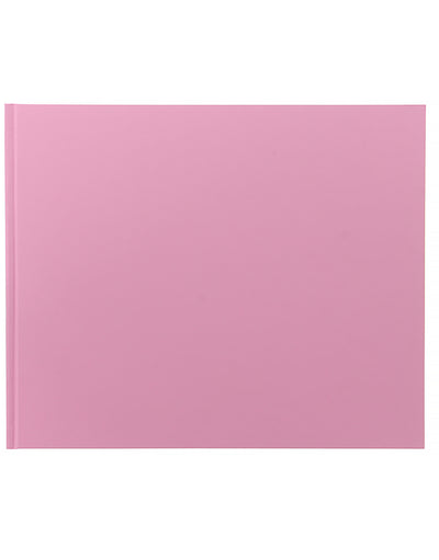 Icon Quarto Landscape Plain Guest Book Pink#colour_pink