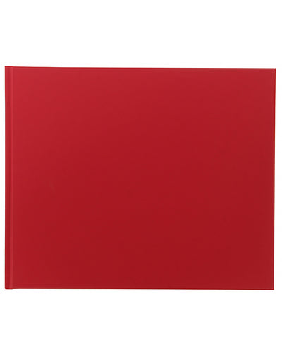 Icon Quarto Landscape Plain Guest Book Red#colour_red