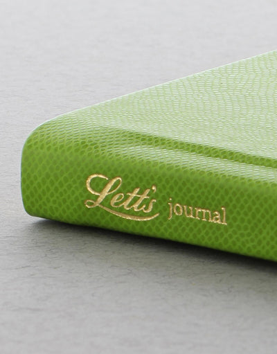 Letts Legacy Book Dotted Notebook Green Spine#colour_green