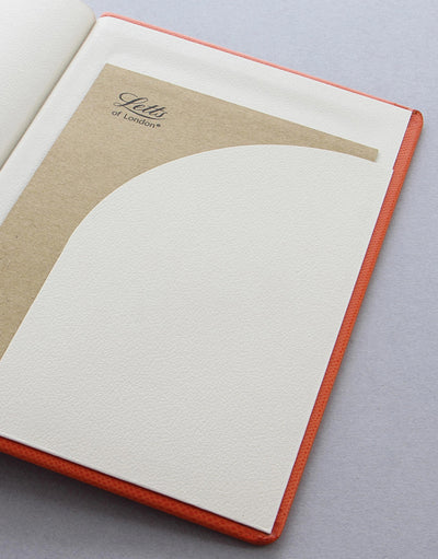 Letts Legacy Book Dotted Notebook Orange Inside Pocket#colour_orange
