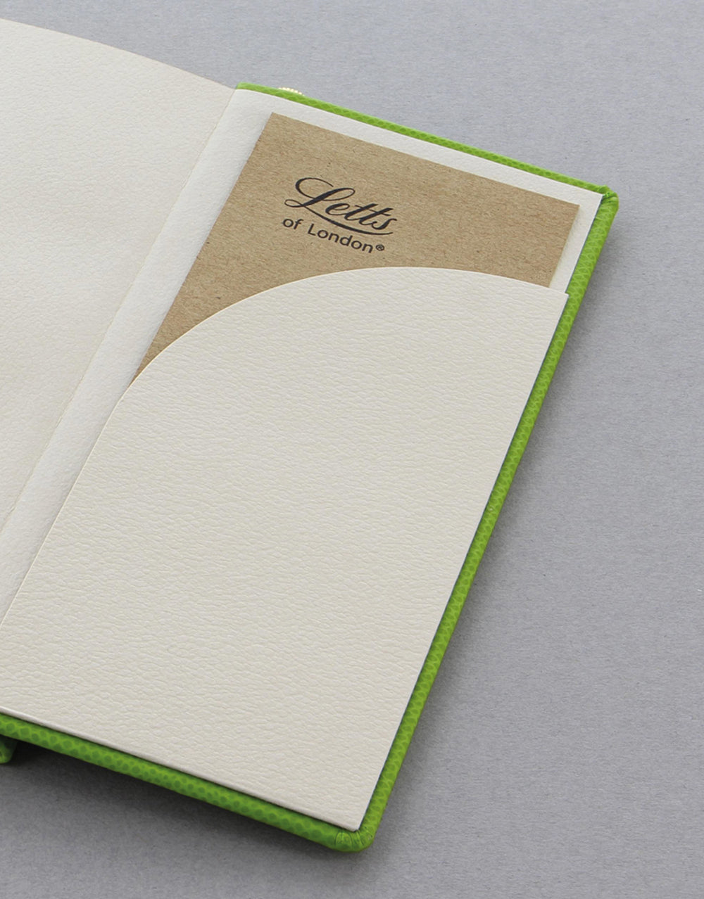Legacy Slim Pocket Ruled Notebook Green Inside Pocket#colour_green