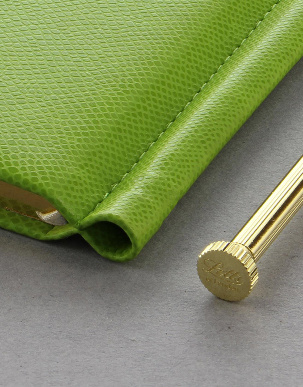 Legacy Slim Pocket Travel Journal Green with Pen#colour_green