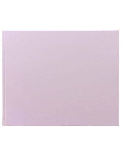 Pastel Quarto Landscape Plain Guest Book Lilac#colour_lilac