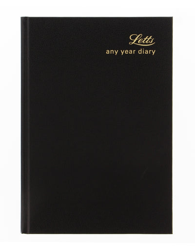 Letts Undated Any Year A5 Day per Page Diary#colour_black