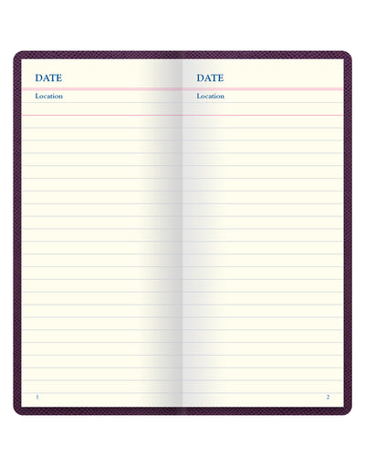 Legacy Slim Pocket Travel Journal Purple#colour_purple