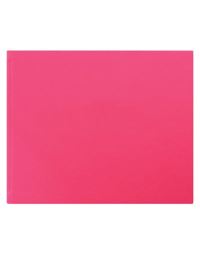 Pink Dazzle Quarto Landscape Plain Guest Book#colour_pink