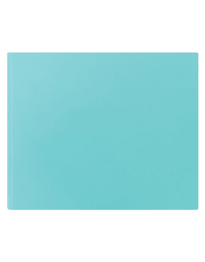 Turquoise Dazzle Quarto Landscape Plain Guest Book#colour_turquoise