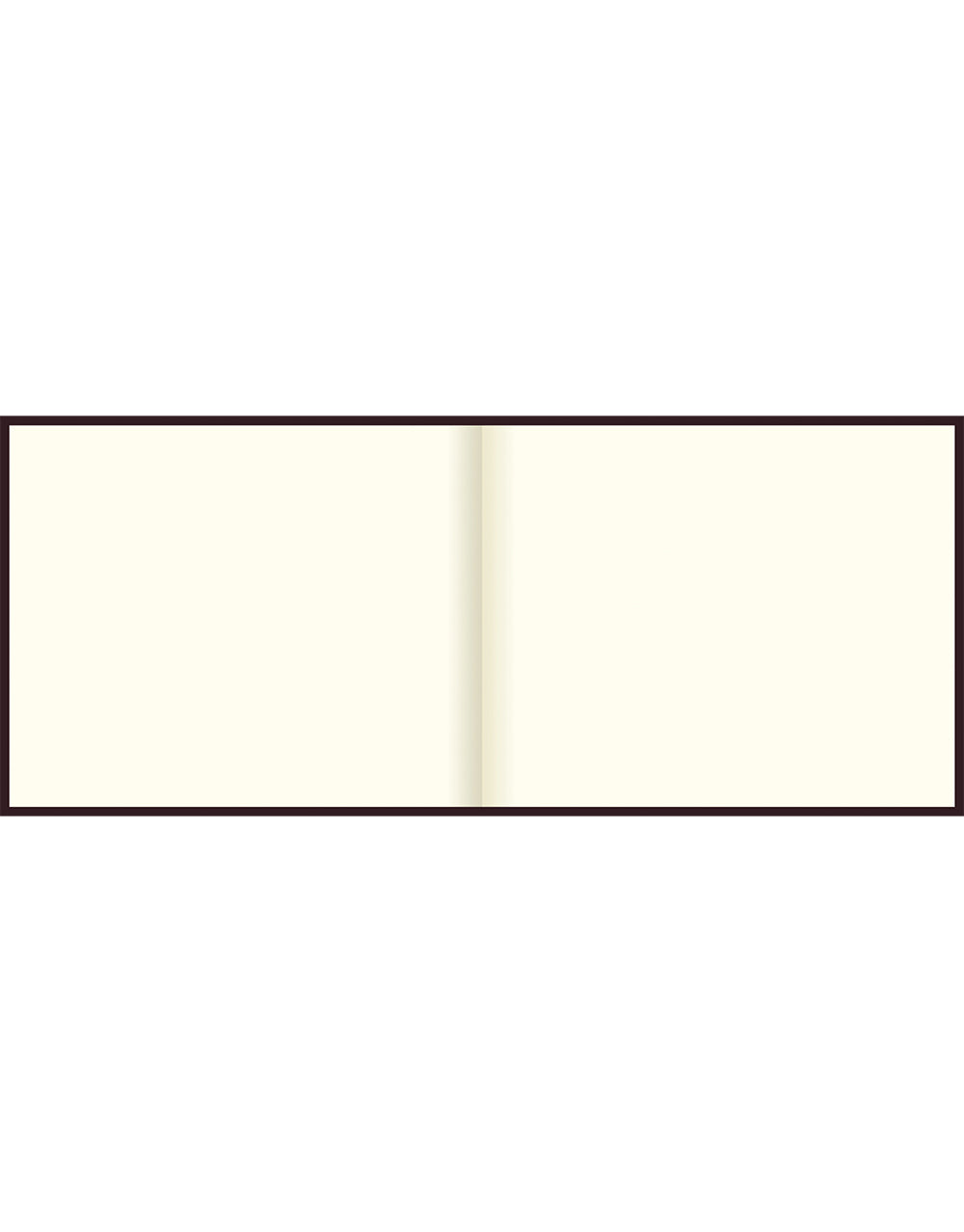 Signature Quarto Landscape Plain Guest Book Chestnut#colour_chestnut