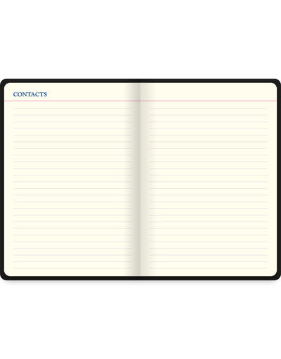 Icon A5 5 year Diary Contact pages#colour_black